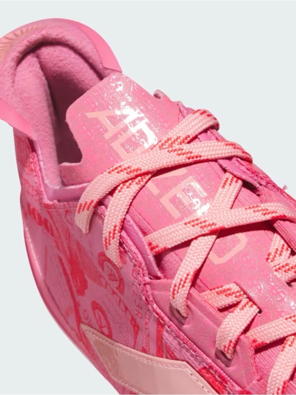 ADIZERO ELECTRIC II CURRENCY FOOTBALL CLEATS |NWOB| Sz M9:W10 | Pink Fusion - Picture 14 of 16
